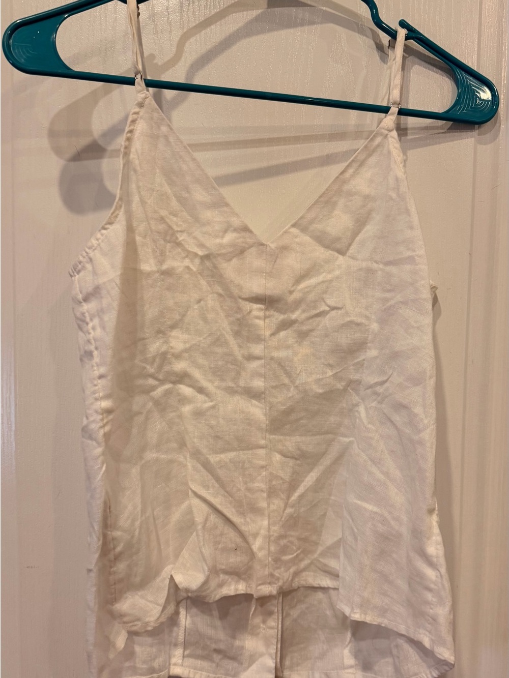 H&M White Linen Button-Front Cami - Picture 2 of 3